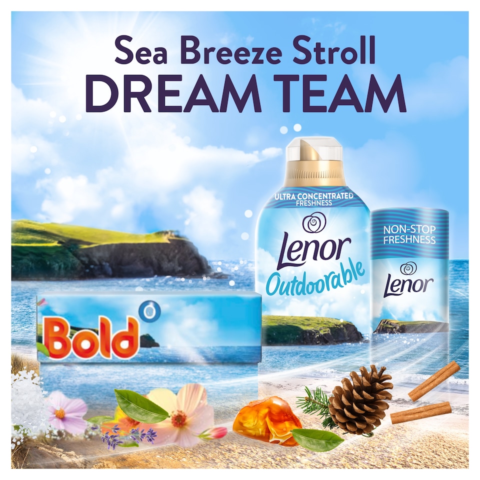 image 1 of Lenor Outdoorable Fabric Conditioner Sea Breeze Stroll 84w 1.176l