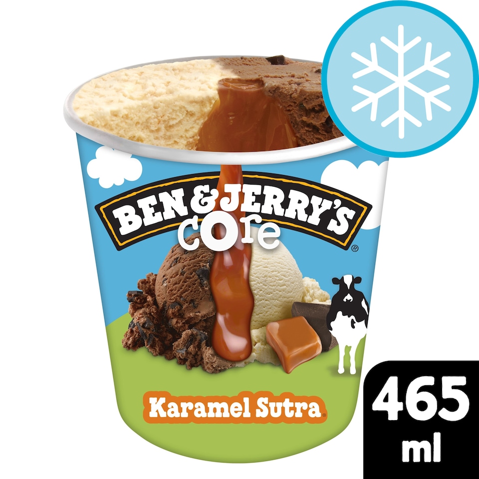 image 1 of Ben & Jerry's Karamel Sutra Core Chocolate & Caramel Ice Cream Tub 465ml