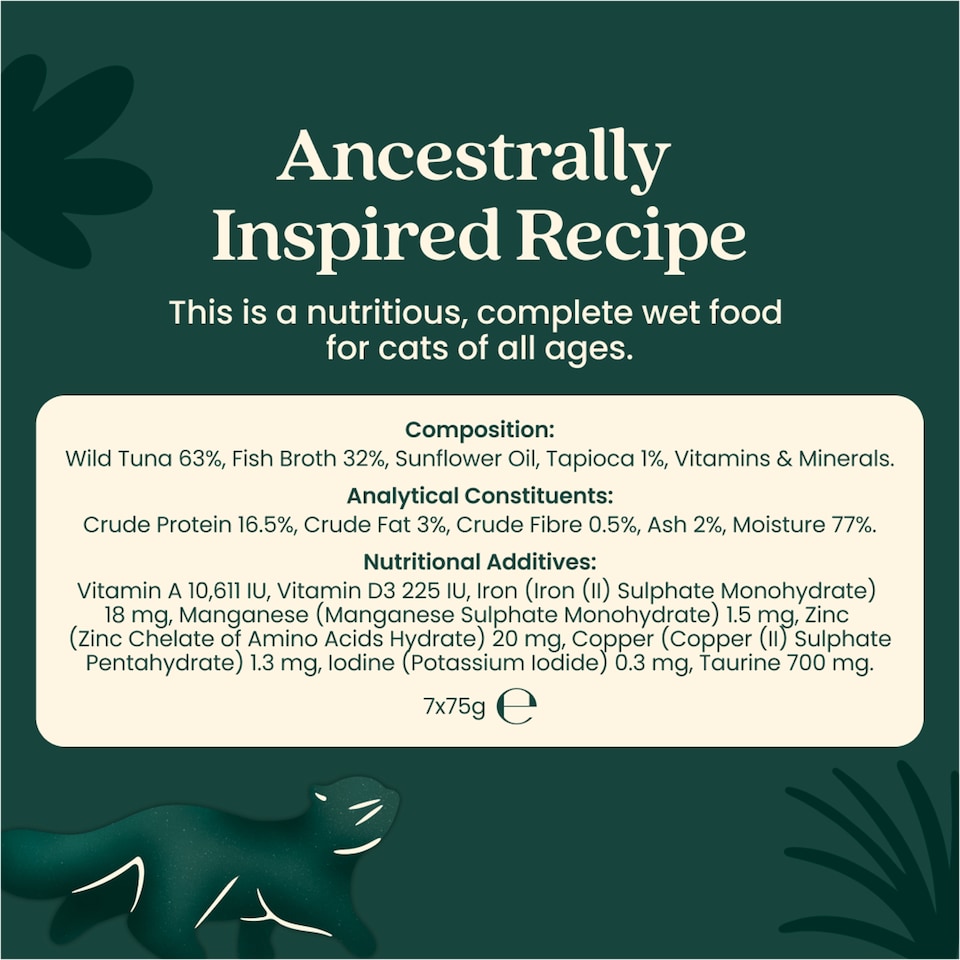 image 1 of Untamed Wild Tuna in Gravy Cat Food 75G
