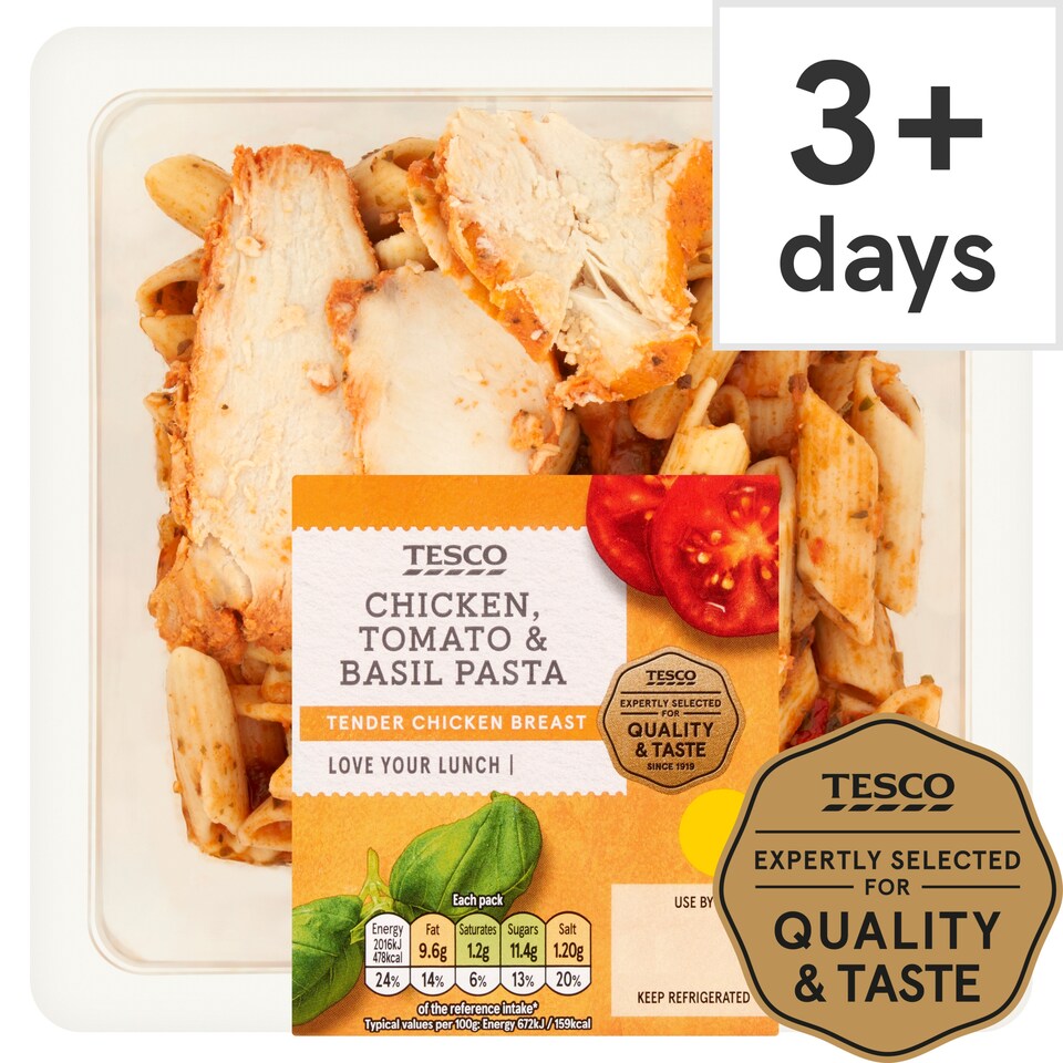 Tesco Chicken, Tomato & Basil Pasta 300g