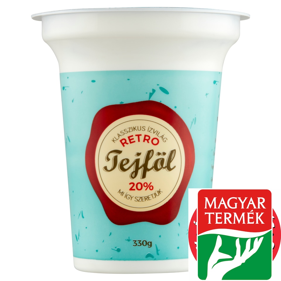 Retro habart tejföl 20% 330 g