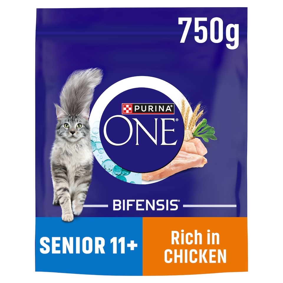 PURINA ONE Senior 11+ Chicken Dry Cat Food 750g