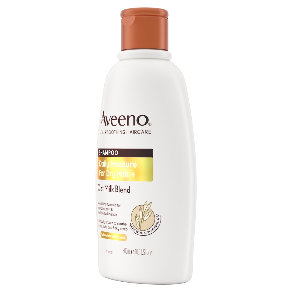image 1 of Aveeno Hydrating Oat Milk Scalp Soothing Shampoo for Dry Hair 300ml