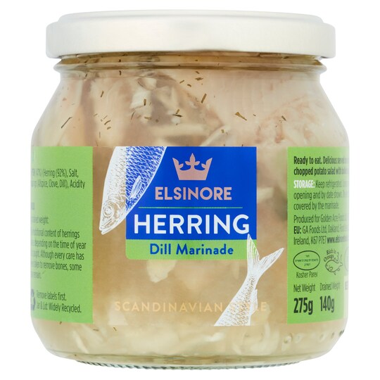 Elsinore Herring In Dill Marinade 275G Tesco Groceries