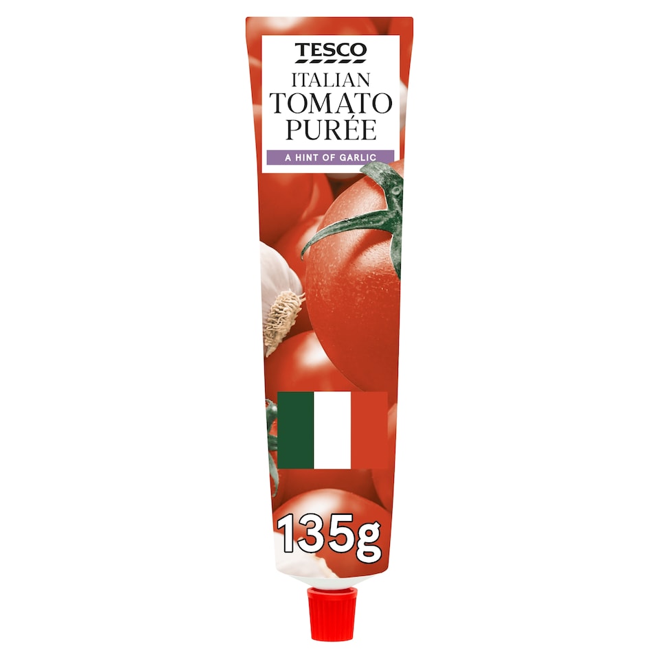 Tesco Tomato Puree With Garlic 135G