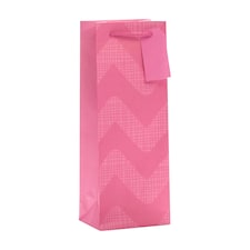 Tesco Pink Wave Bottle Bag