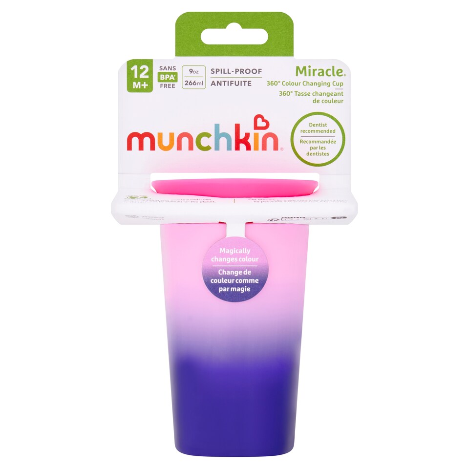 image 1 of Munchkin Mircle 360 Colour Change Cup 12 Month