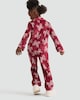 image 5 of F&F Girls Fleece Bow Print Revere Shirt and Trousers Pyjamas in Burgundy