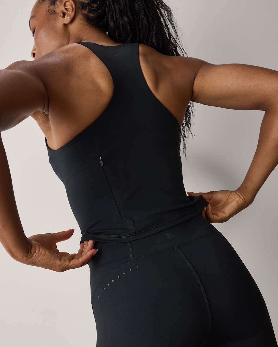image 1 of F&F Active ULTRARUN Racer Back Vest in Black