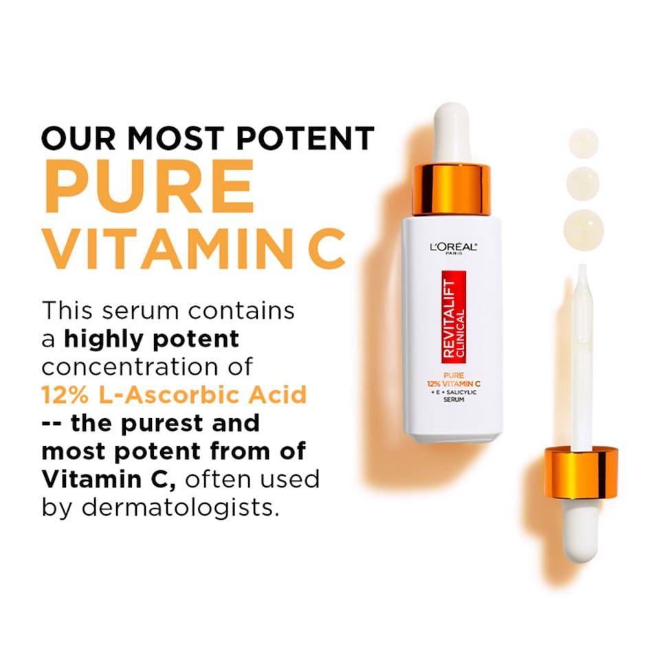 image 1 of L'Oreal Revitalift Clinical 12% Pure Vitamin C Serum 30ml