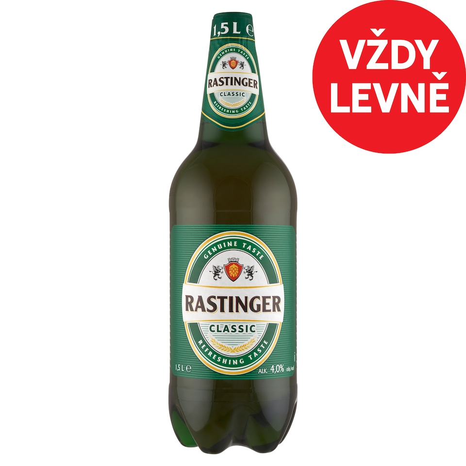 Rastinger Classic pivo světlé výčepní 1,5l