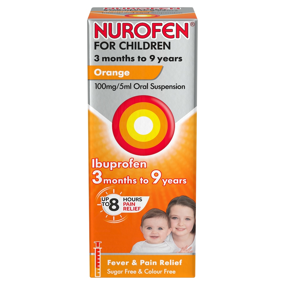 image 1 of Nurofen For Children 100Mg Orange Liquid 100Ml