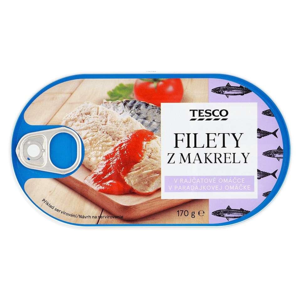 Tesco Filety z makrely v paradajkovej omáčke 170 g