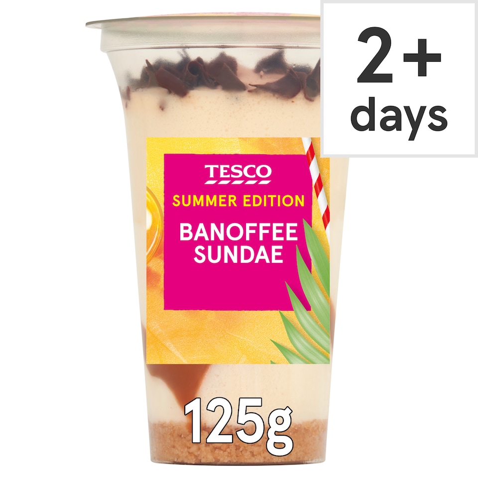 Tesco Banoffee Sundae 125g