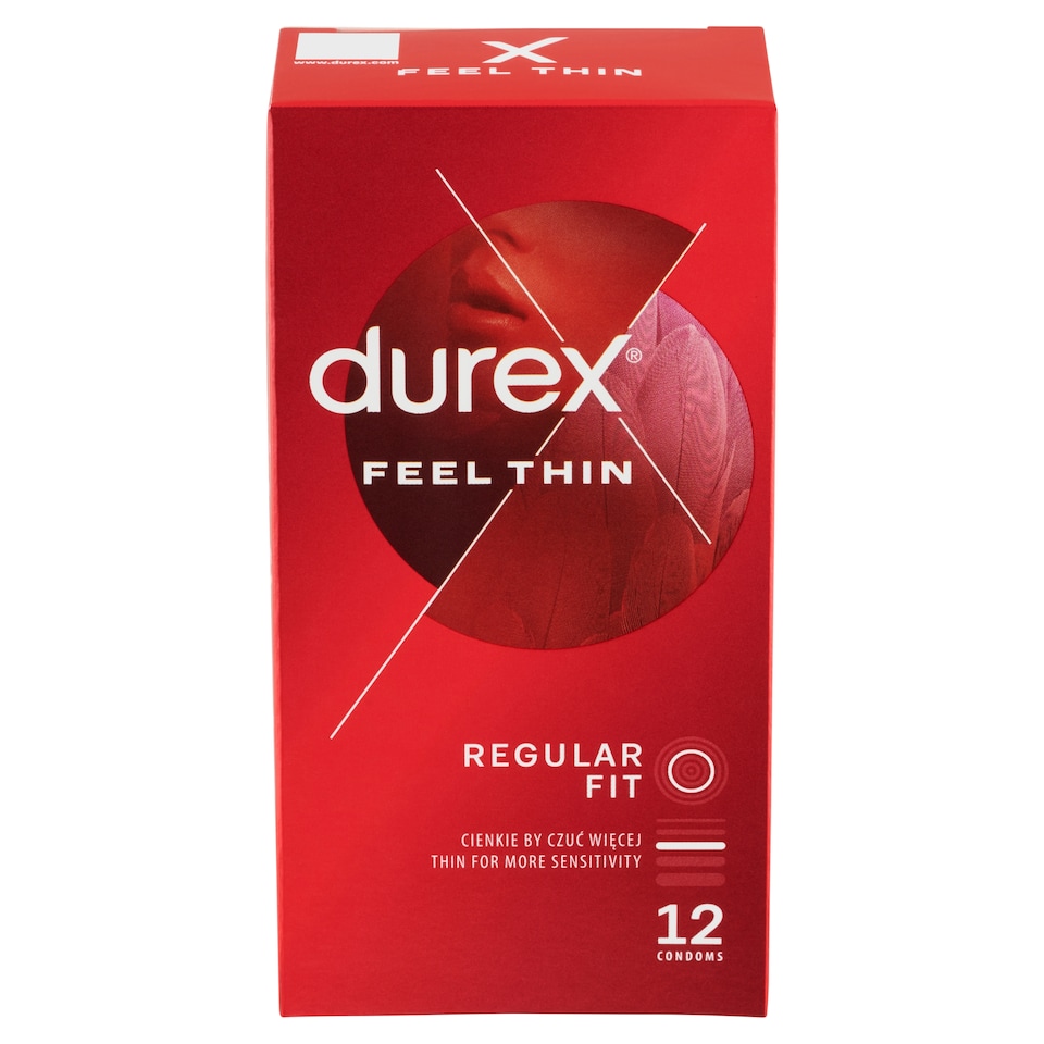Durex Feel Thin prezervatívy 12 ks
