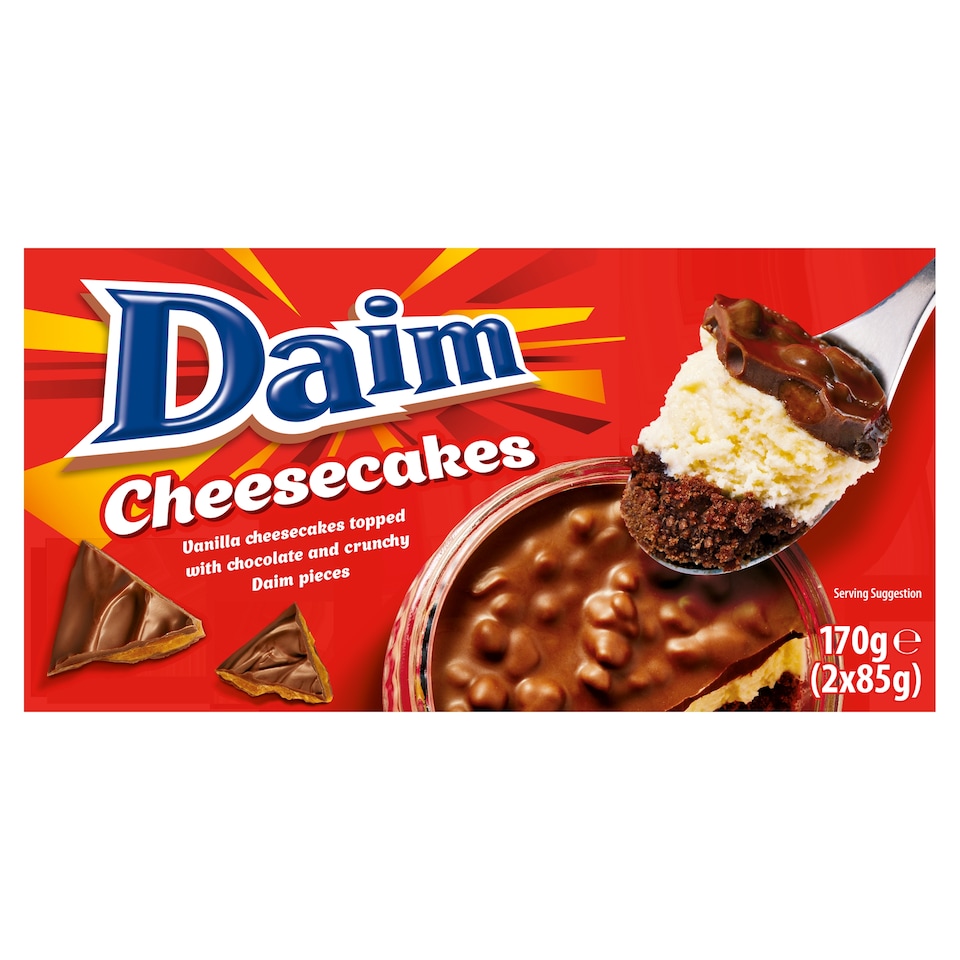 Daim Cheesecakes 2 X 85G