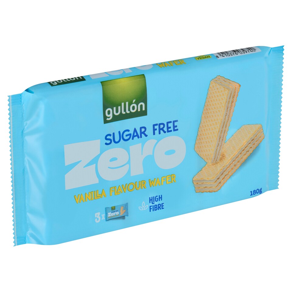 obrázok 1 z Gullón Zero oblátky s náplňou s vanilkovou príchuťou 3 x 60 g (180 g)