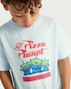 image 1 of Disney Toy Story Pure Cotton Pizza Planet Alien T-Shirt in Blue