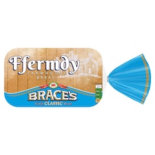 Brace's Ffermdy Farmhouse White Sliced Bread 400g