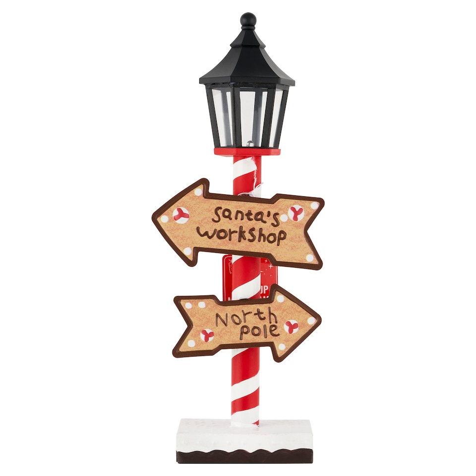 Festive Magic Osvětlená lampa s dekorací dopravních značek