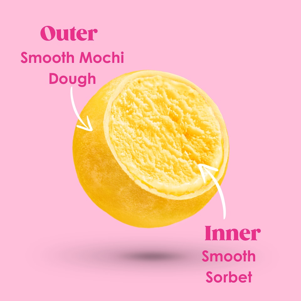 image 1 of Little Moons Refreshos Lemon and Elderflower Mochi Sorbet 6 x 30g