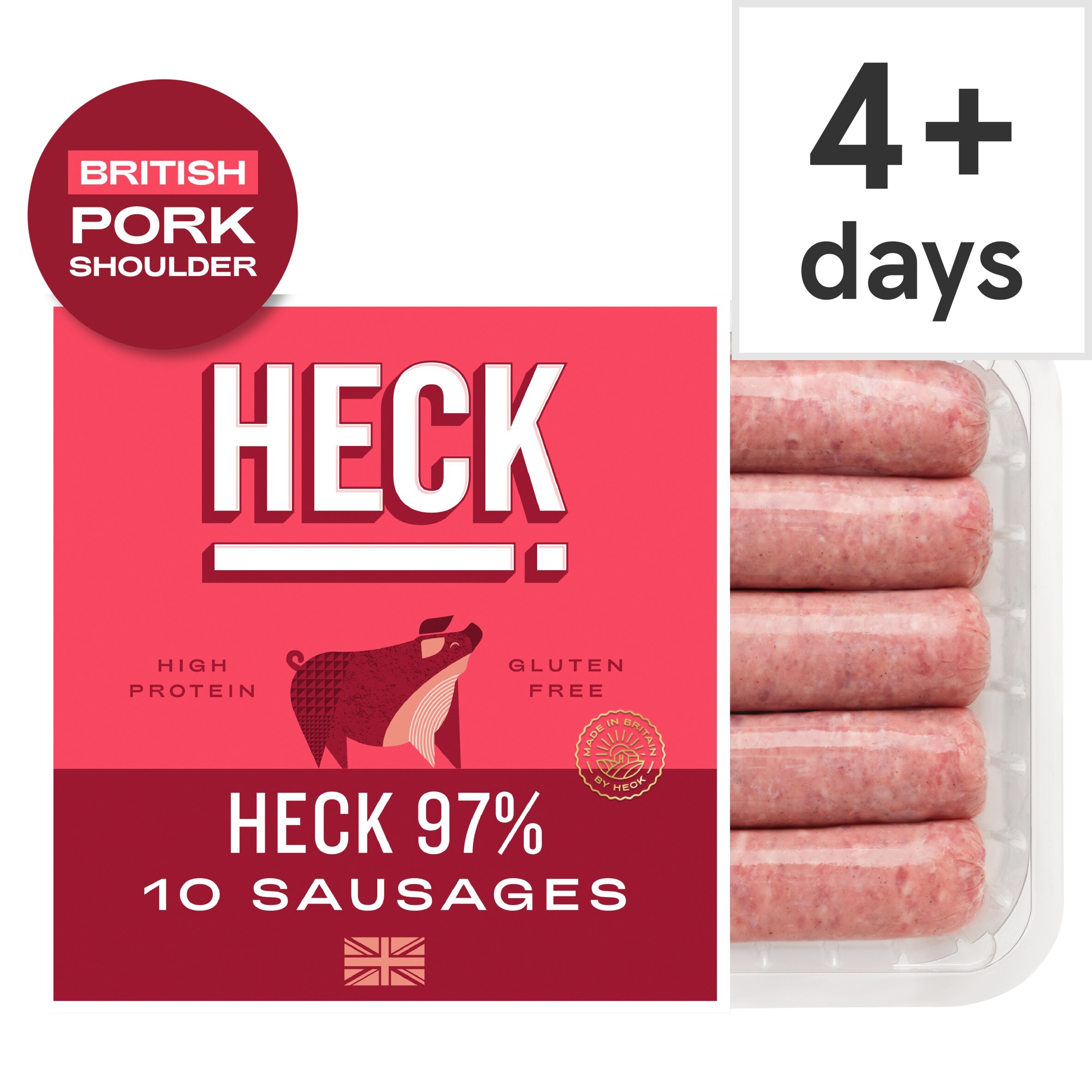 HECK! 97% 10 Pork Sausages 660g