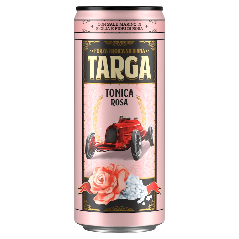 Targa Tonica Rosa sycený nealkoholický nápoj 330ml
