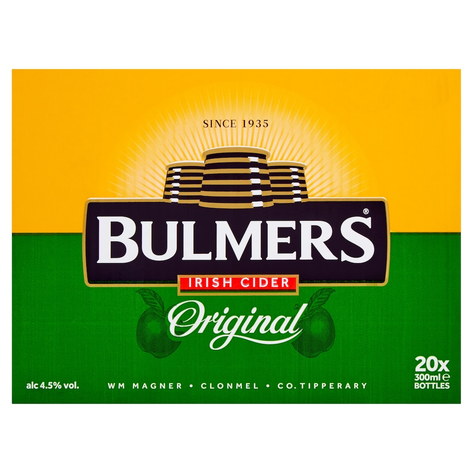 image 1 of Bulmers 20 Pack X 300Ml Bottle