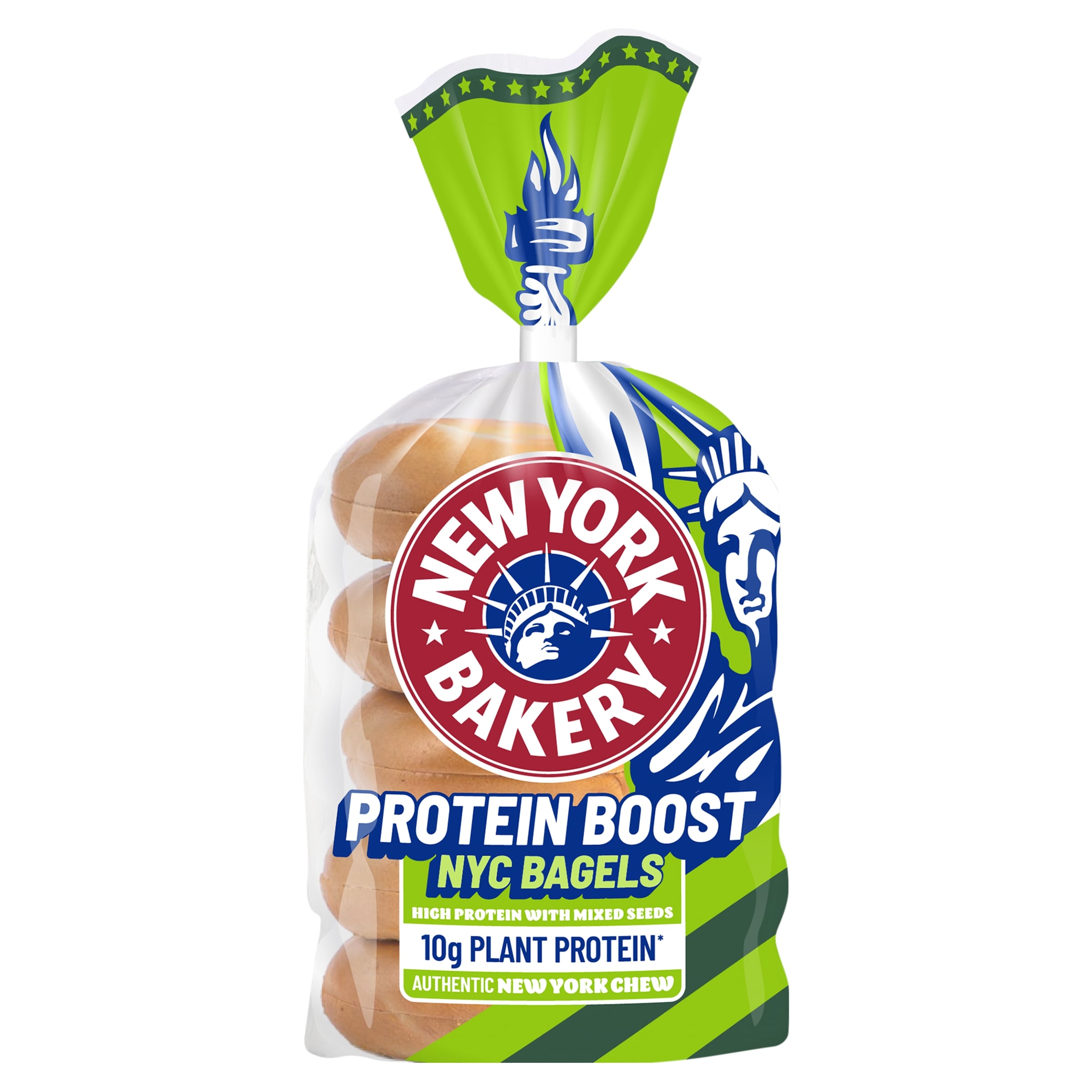 New York Bakery Protein Boost Sliced Bagels 5 pack
