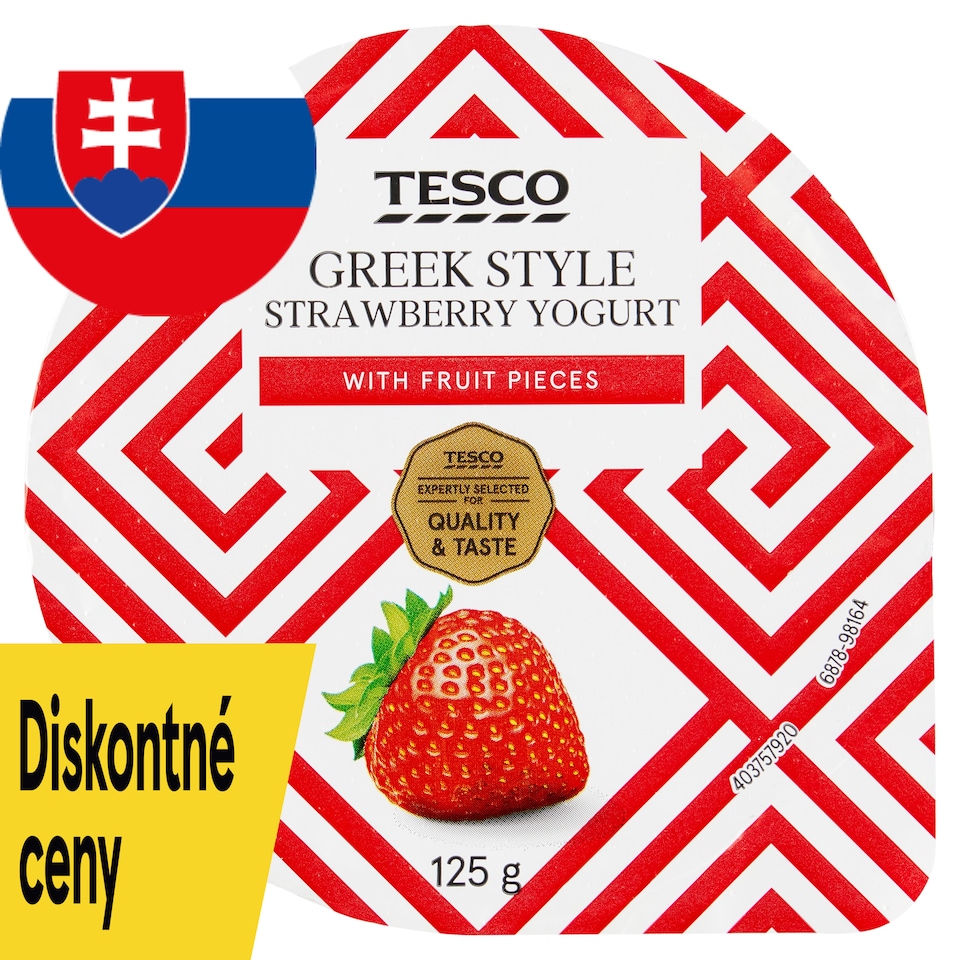 Tesco Greek Style jogurt jahodový 125 g