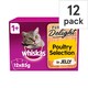 image 1 of Whiskas 1+ Pure Delight Poultry Selection 12X85g