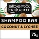 image 1 of Alberto Balsam Coconut & Lychee Shampoo Bar 75G