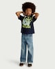 image 2 of F&F Boys Pure Cotton 6 7 Print T-Shirt in Navy