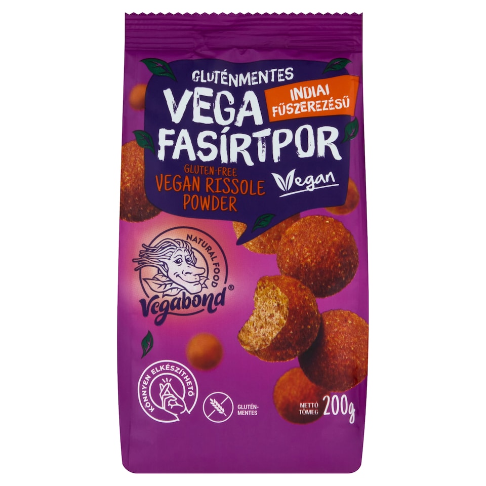 image 1 of Vegabond Gluten-Free Vegan Rissole Powder with Indian Season 200 g