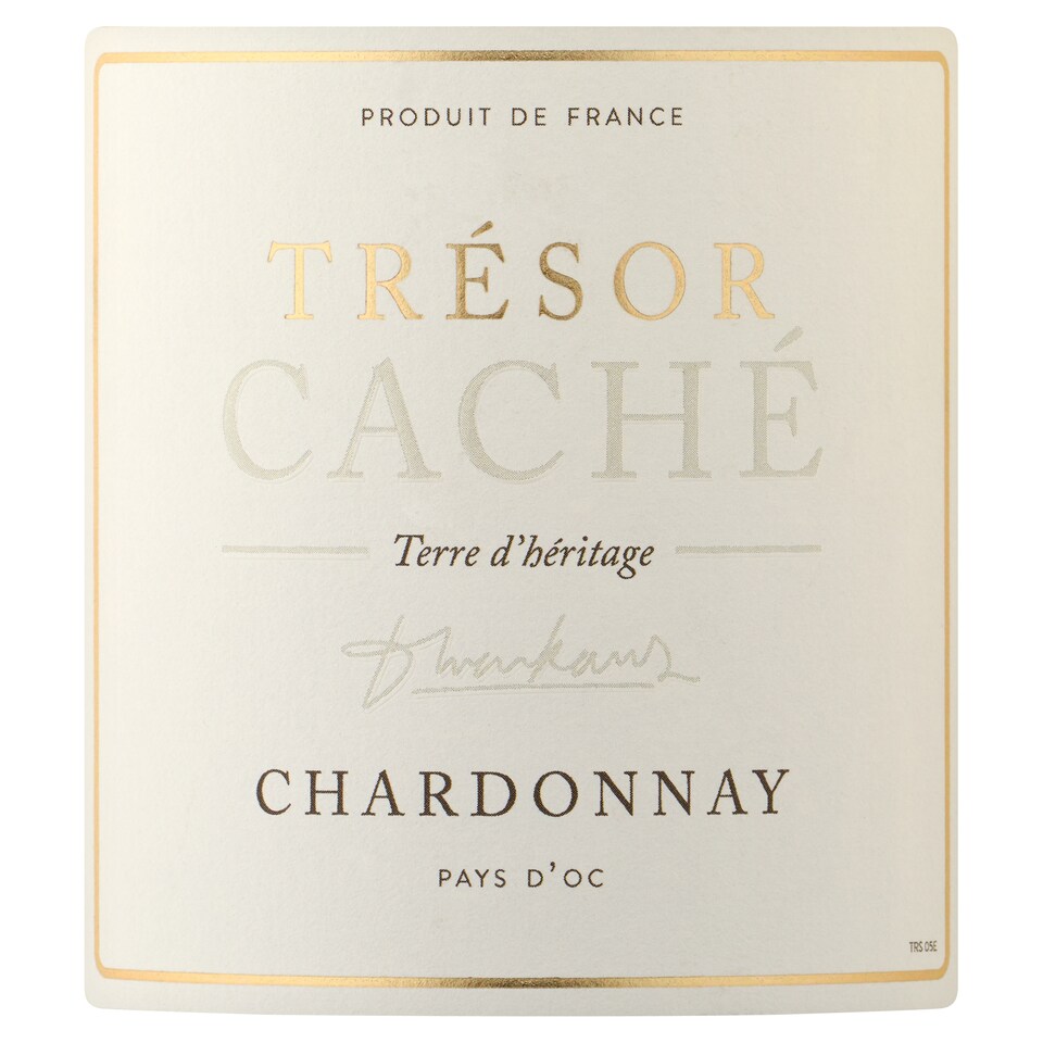 image 1 of TRÉSOR CACHÉ Chardonnay Pays d'Oc 75CL