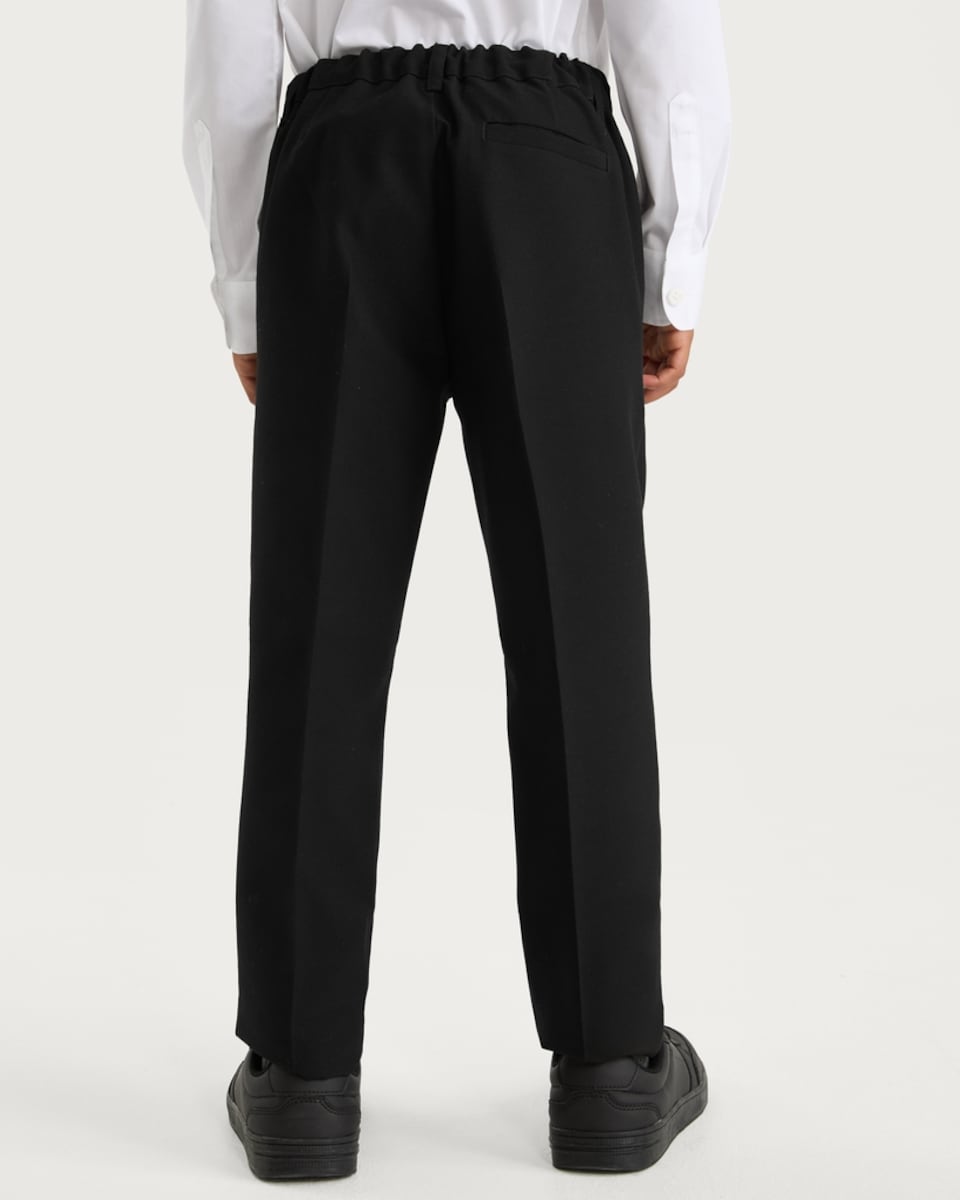 image 1 of F&F School Boys 2-Pack Slim Fit Trousers in Black