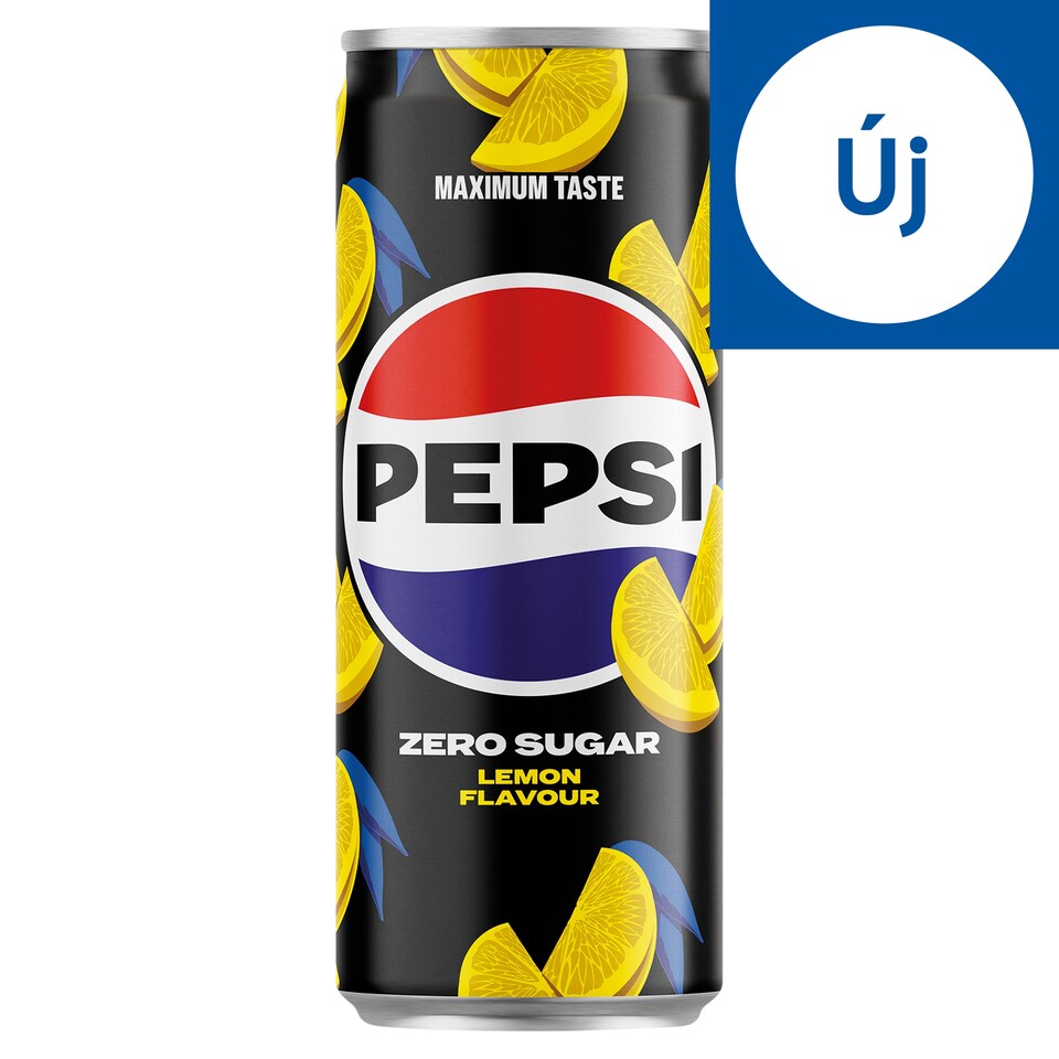 Pepsi Zero Cola Flavoured Energy-Free Carbonated Drink with Sweeteners and Lemon Flavour 330 ml