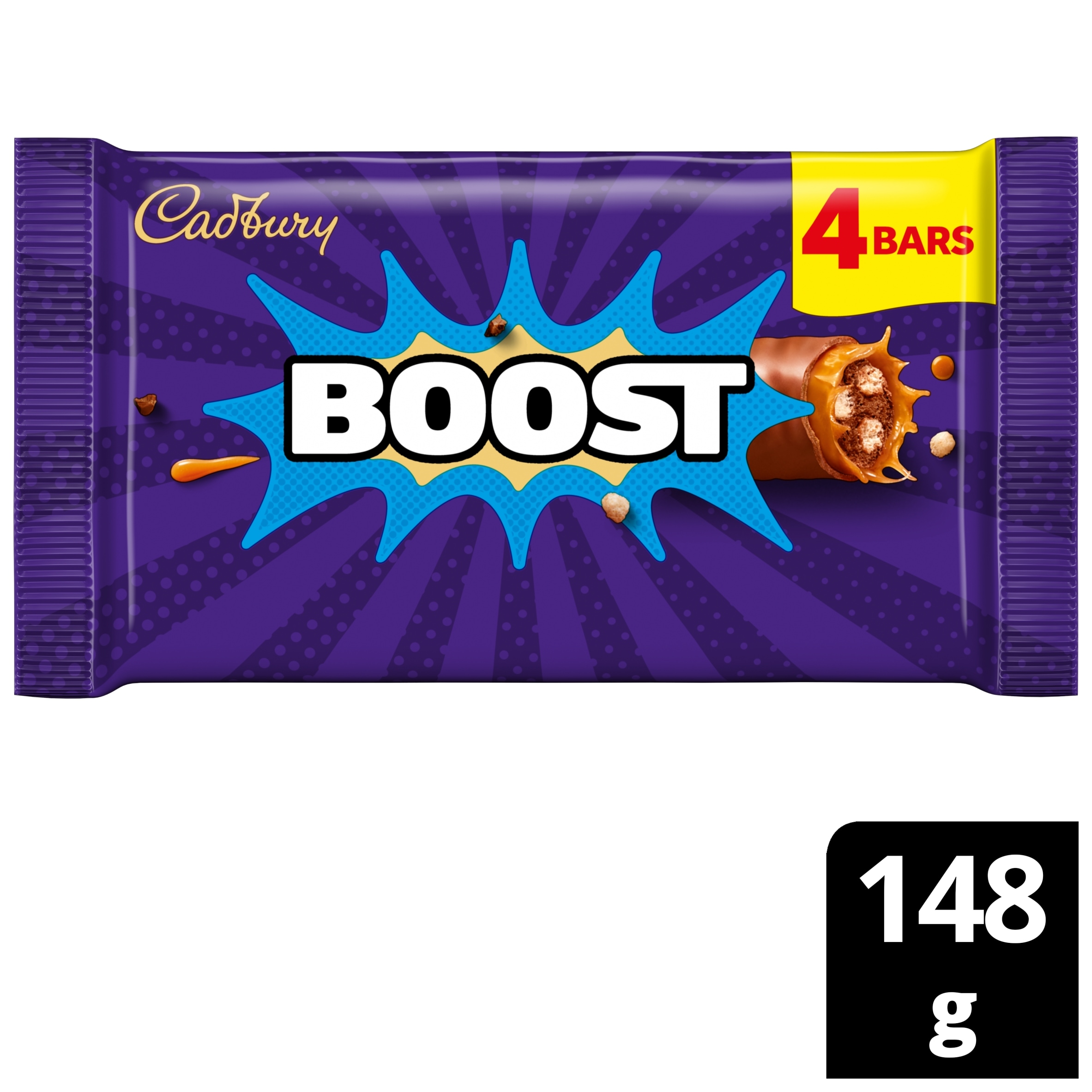 Cadbury Boost Chocolate Bar 4 Pack Multipack 148g
