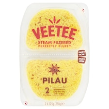 Veetee Heat & Eat Pilau Rice Pots 2X125g