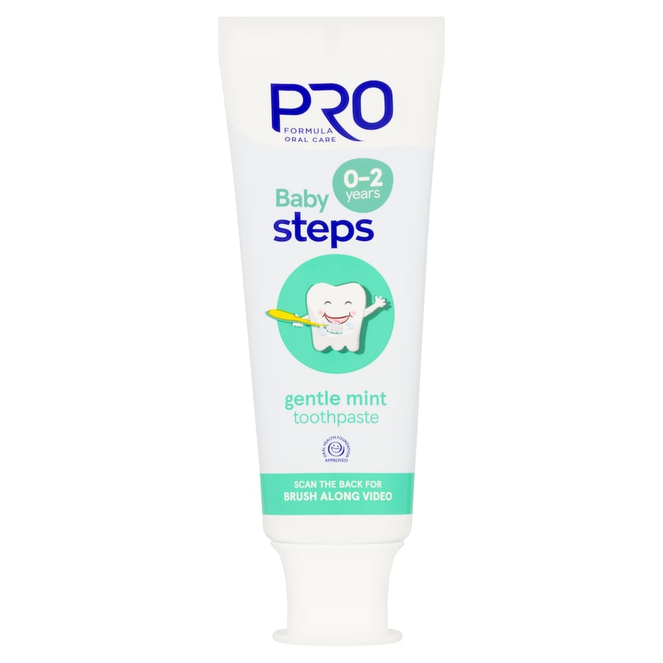 Pro Formula Baby Steps Gently/Gentle Mint Toothpaste 0-2 75Ml
