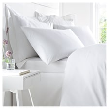 West Park 200 Threadcount 100% Cotton Tesco 2 Standard Pillowcases Black