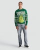 image 1 of The Grinch Knitted Christmas Jumper in Green
