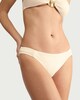 image 2 of F&F Textured High Leg Bikini Bottoms in Cream