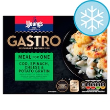 Youngs Gastro Cod Spinach & Cheese Gratin 360G