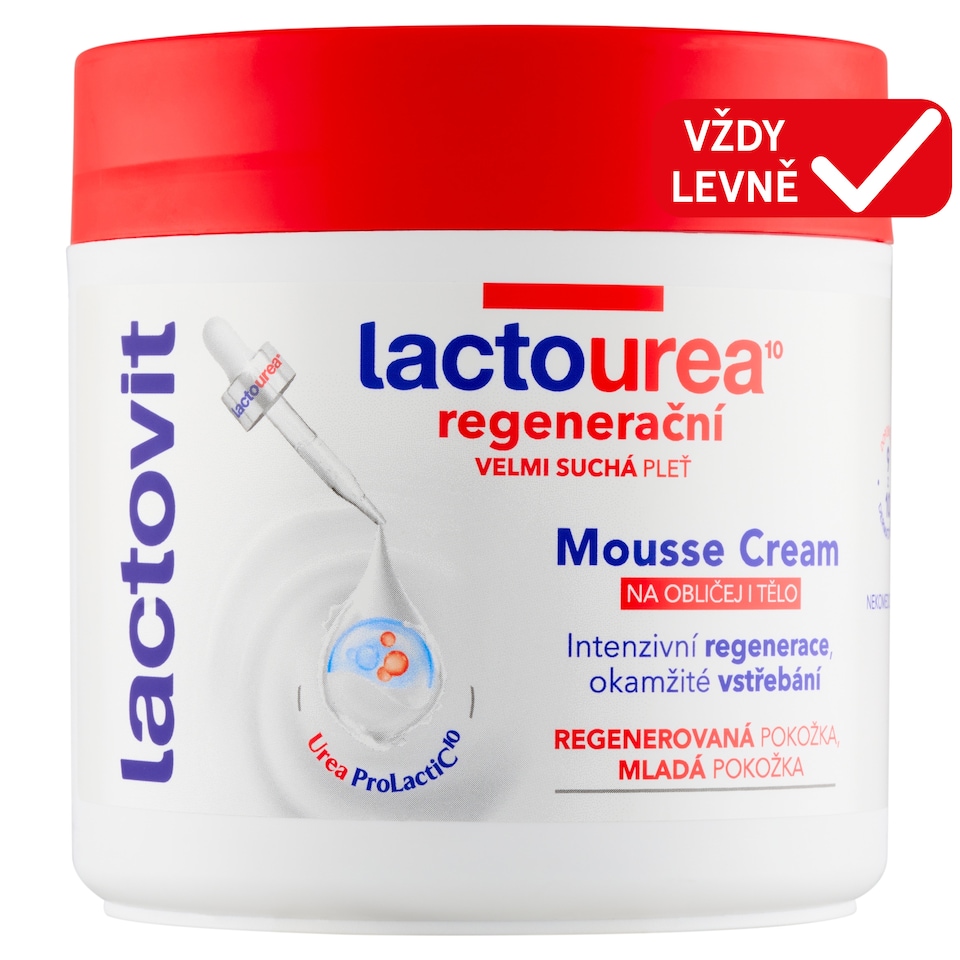 Obrázek 1 pro produkt Lactovit Lactourea¹⁰ Mousse Cream Regenerační 400ml