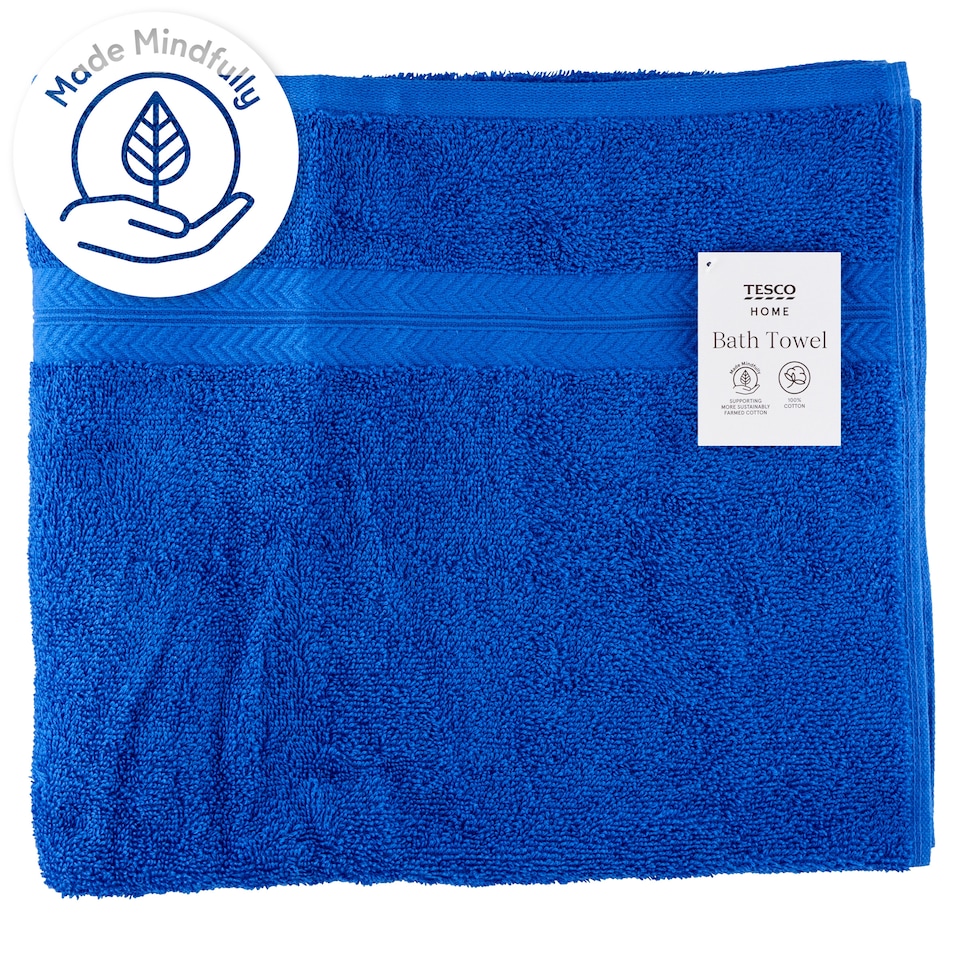 Tesco Home tengerészkék színű törülköző 70 cm x 127 cm