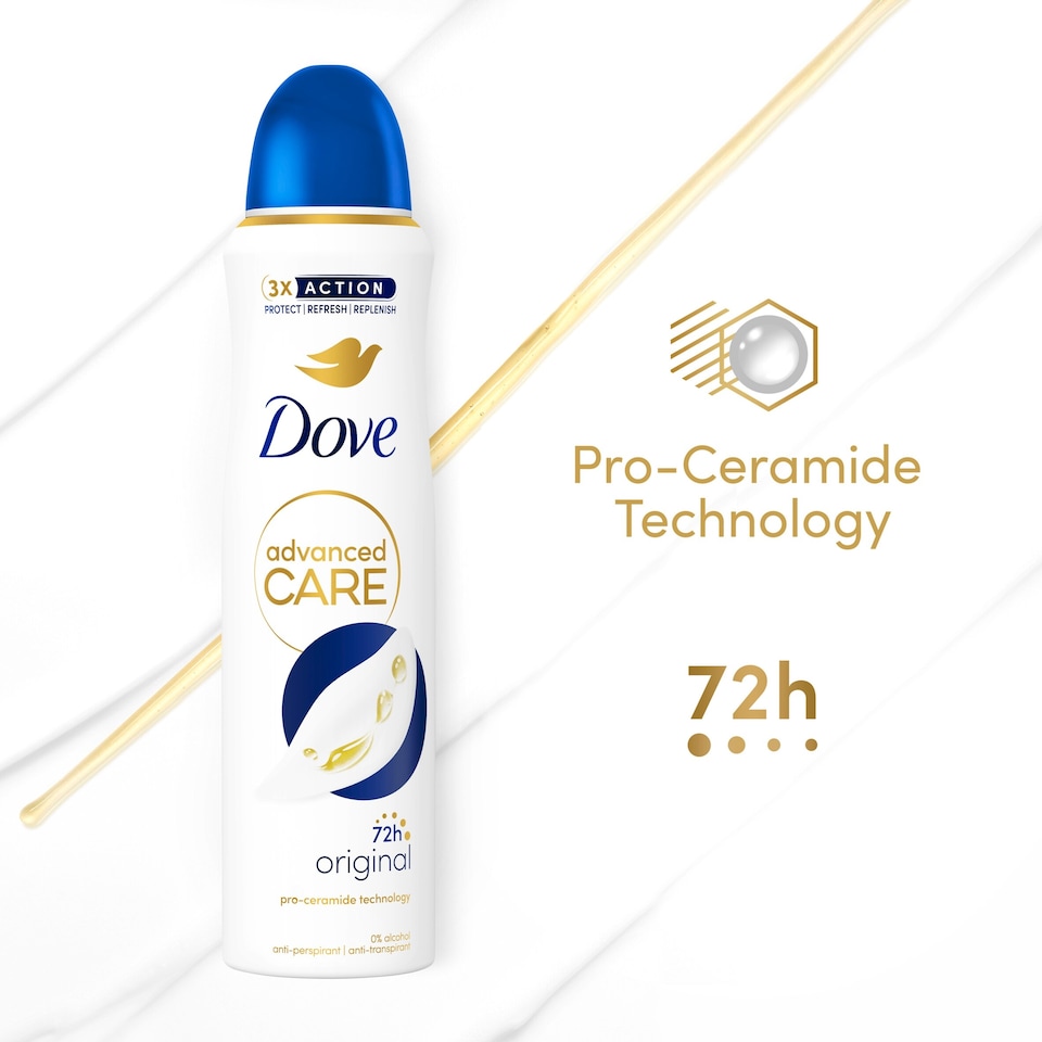 image 1 of Dove Advanced Care Original 72h Antiperspirant Deodorant 150ml