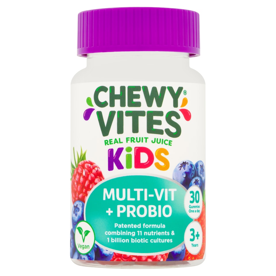 Chewy Vites Kids Multivitamin & Probiotic Fruit Gummies 30s