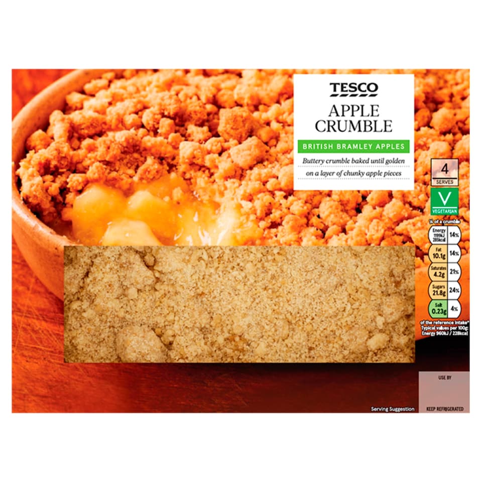 Tesco Apple Crumble Dessert 500g