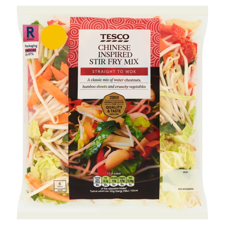 Tesco Chinese Inspired Stir Fry Mix 320G